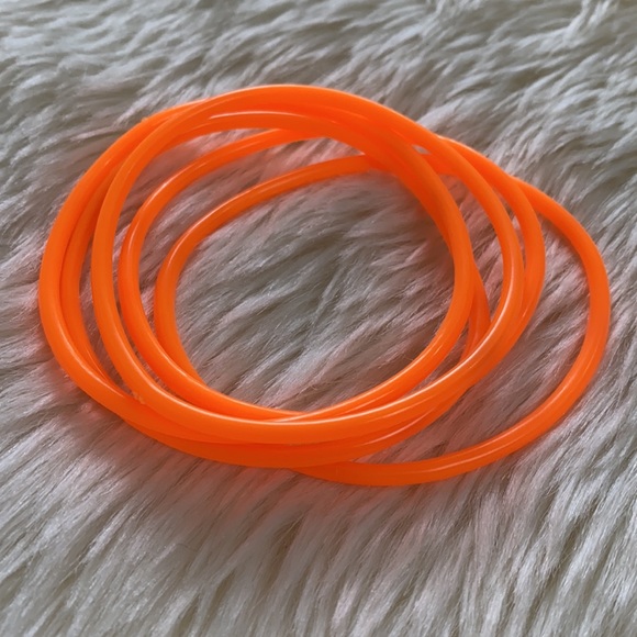 Vintage Jewelry Vintage Jelly Bracelets 5pc Orange Poshmark